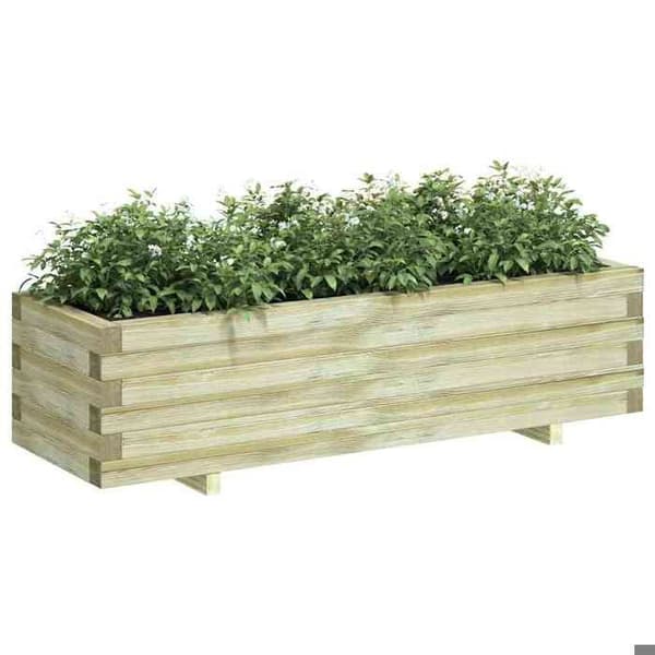 Maison Exclusive - Hævet seng 120 x 40 x 30 cm Rektangulær træ