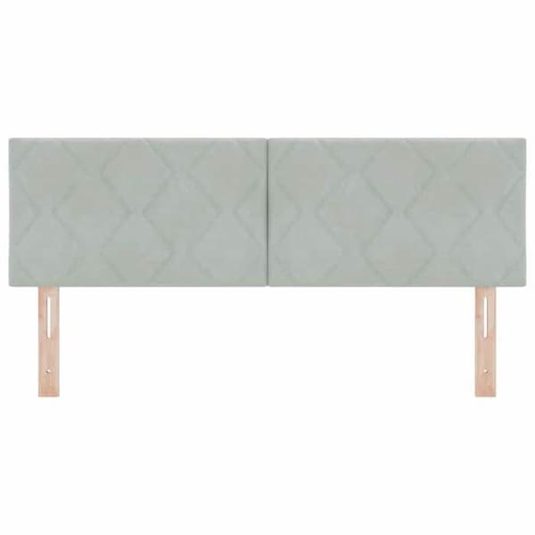 Maison Exclusive - Ljust grå sänggavel 144 cm Sammet