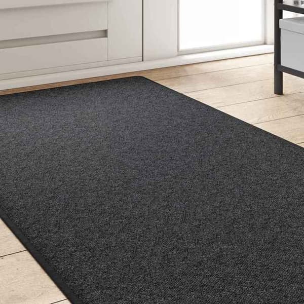 Maison Exclusive - Mörkgrå Hallmatta 80 x 500 cm 100% Polypropen Mörkgrå