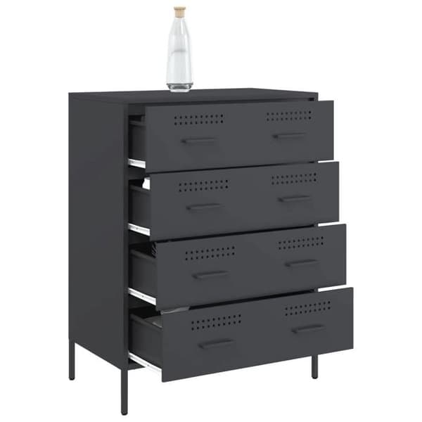 Maison Exclusive - Anthracite buffet 68x39x89 cm teräs antracit