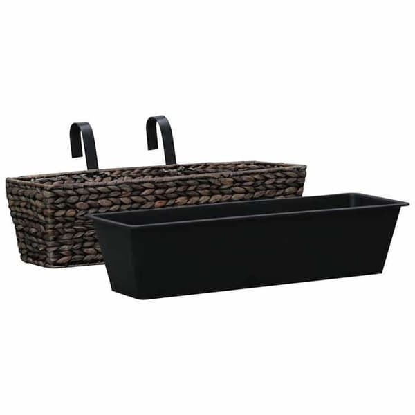 Maison Exclusive - 2 st Blomkrukor Vattenhyacint Brun brun