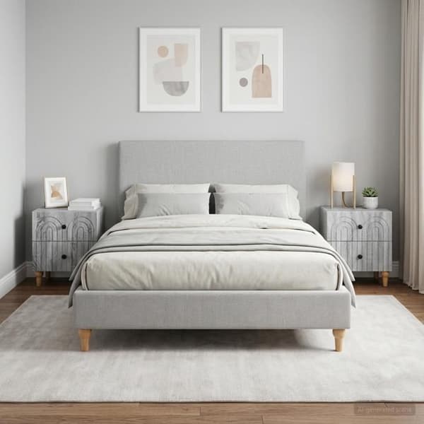 Maison Exclusive - Natbord 2 stk Sonoma grå 43 x 34,5 x 48 cm