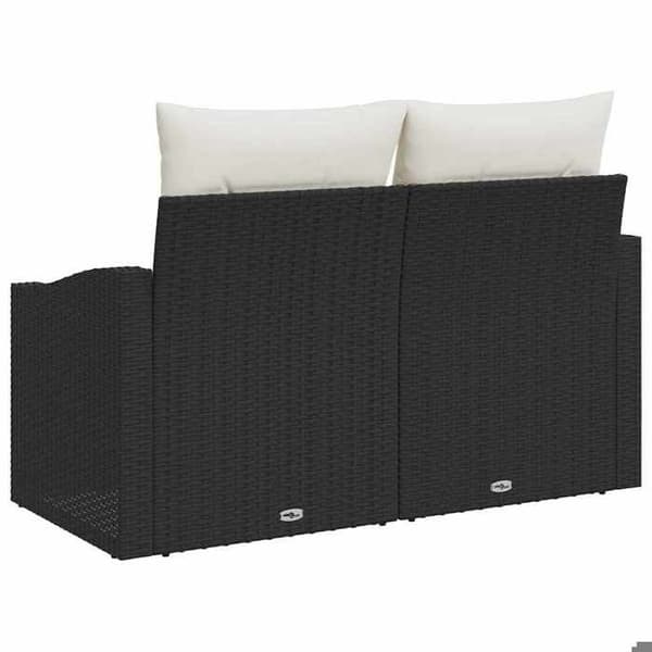 Maison Exclusive - Trädgårdsoffa med kudde 123 x 62 x 69 cm polyrotin