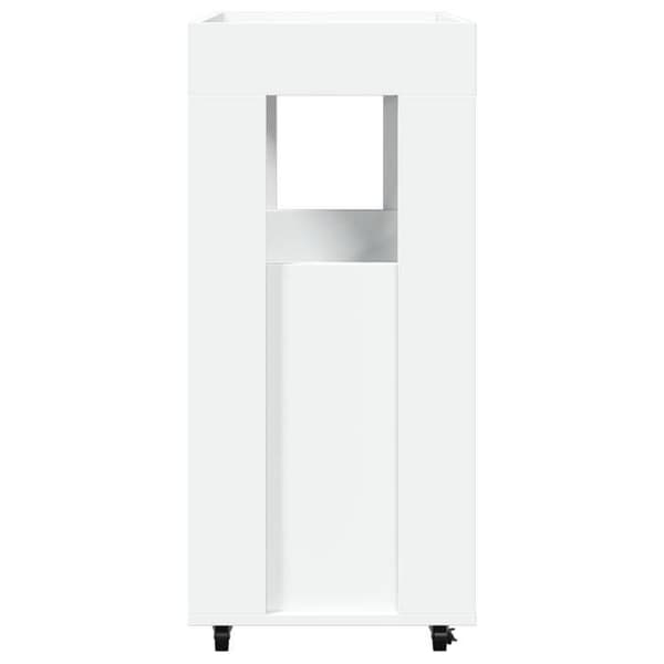 Maison Exclusive - Vit barvagn 60x39,5x89 cm ingenjörsträ