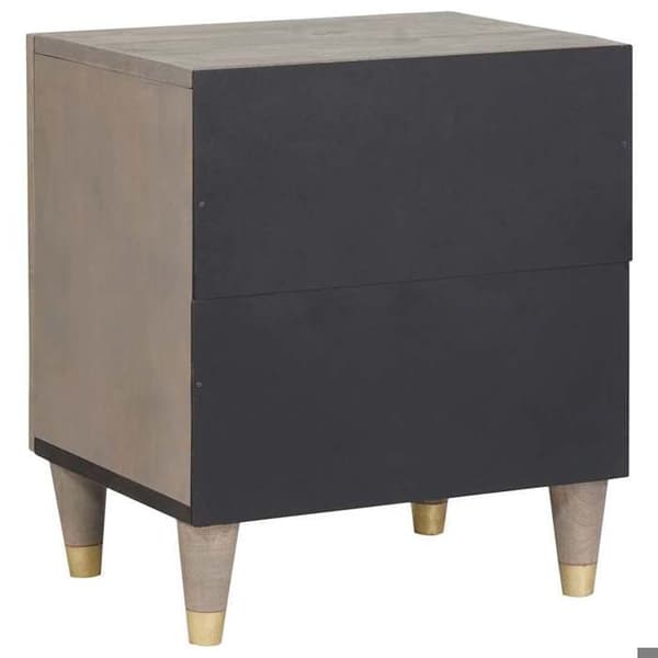 Maison Exclusive - Sängbord med dörr 2 st Grå 40 x 33 x 46 cm Grå