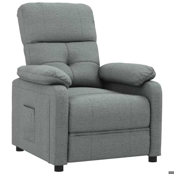 Maison Exclusive - Grått tyg reclinerfåtölj