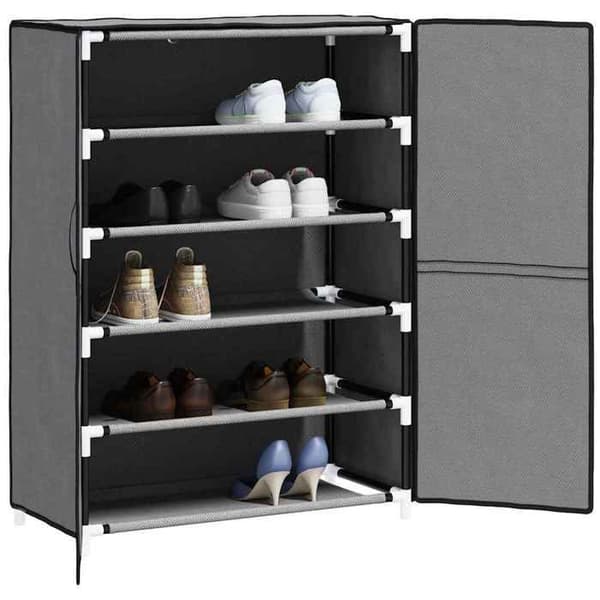Maison Exclusive - Skoskab Grå 60x28x90 cm Stof