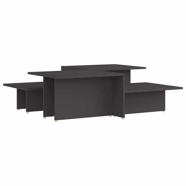 Bord - EKSKLUSIV HUS - Sæt 2 stk - Grå - 111,5x50x33 cm - Ingeniørtræ Grå