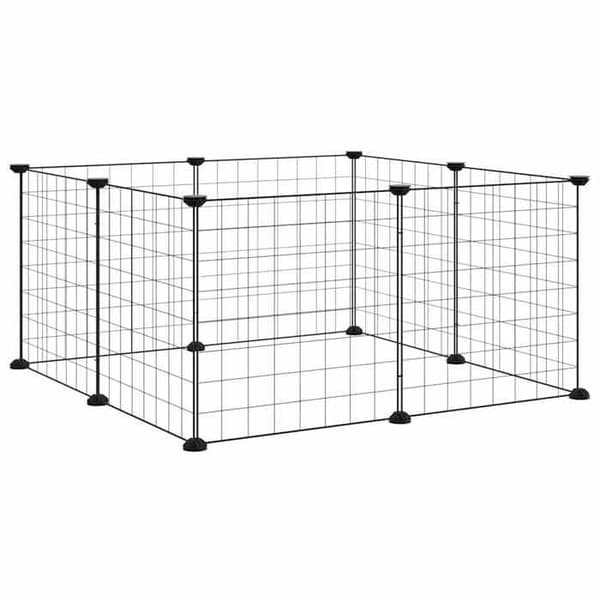 Kasser & bure - Maison Exclusive - 8 paneler 35 x 35 cm - termolakeret stål - sort