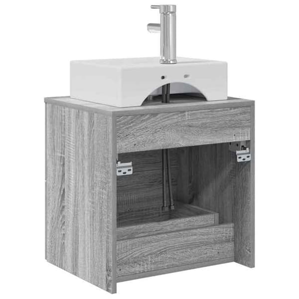 Exklusiv möbel - Väggmonterad handfat Vanity Sonoma grå 49,5 x 41 x 62,5 cm Sonoma grå