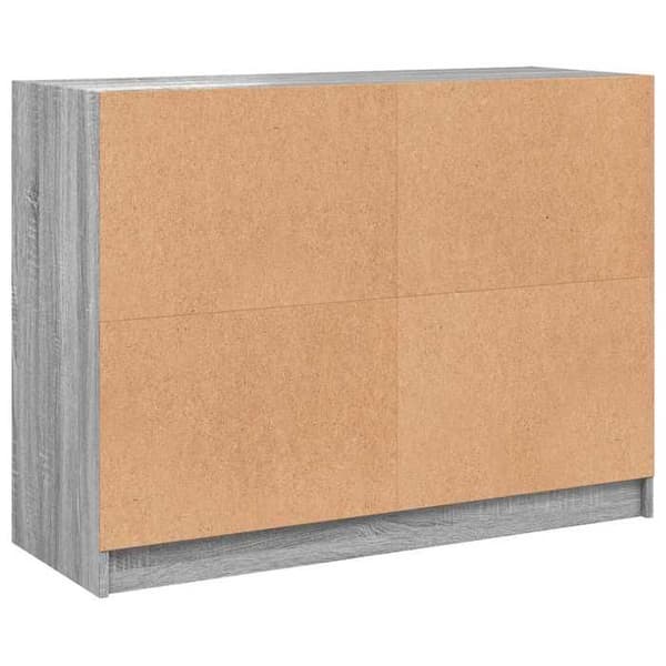 Maison Exclusive - Sonoma harmaa buffet 102x37x75,5 cm insinööripuusta