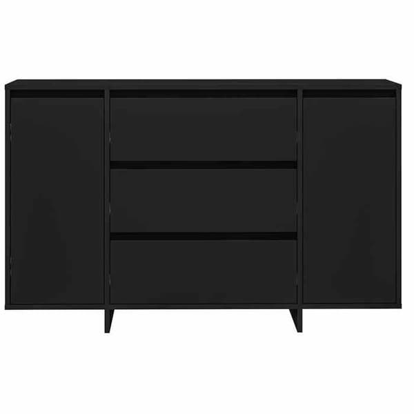 Maison Exclusive - Buffet Sort 120 x 41 x 75 cm Ingeniørtræ