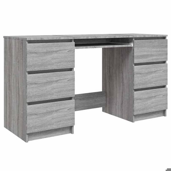 Maison Exclusive - Kontor Sonoma grå 140x50x77 cm Ingenjörsträ