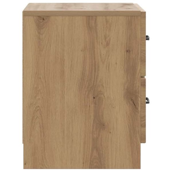 Maison Exclusive - Natbord i håndlavet egetræ 43 x 34,5 x 44,5 cm