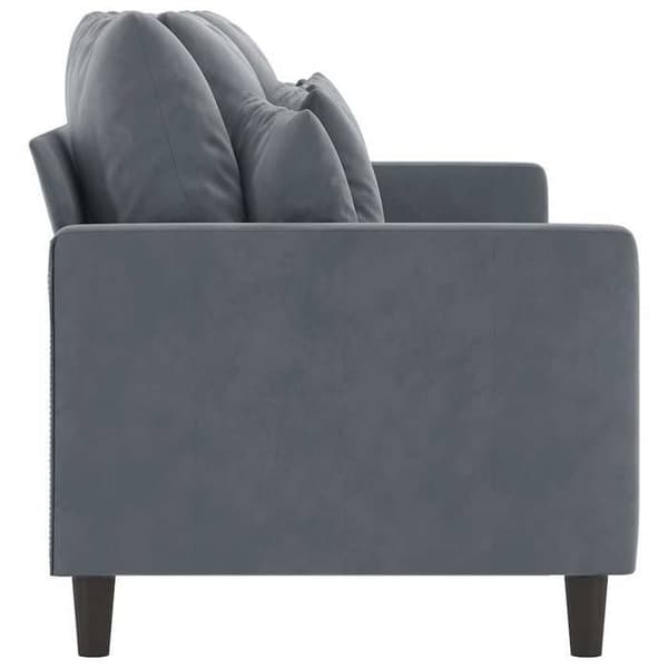 Maison Exclusive - Tummanharmaa 3-paikkainen sohva 180 cm Sametti