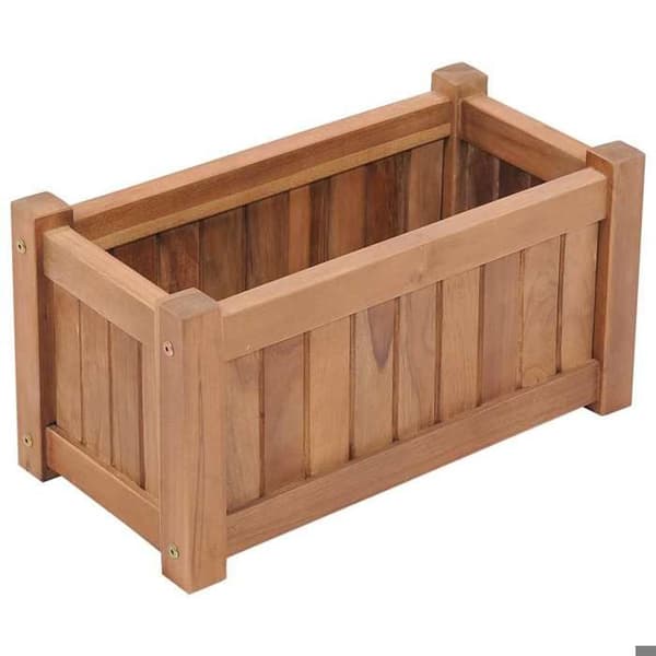 Maison Exclusive - Hævet seng 50x25x25 cm Solid teaktræ