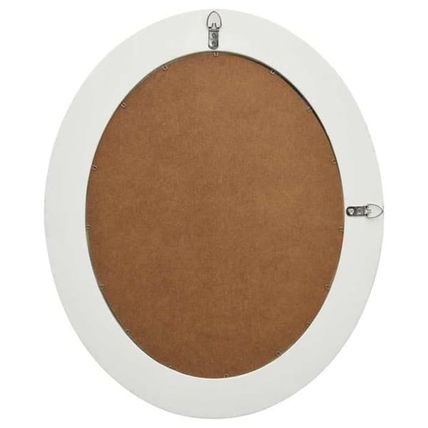 Maison Exclusive - Barockstil väggspegel 50x60 cm Vit Vit