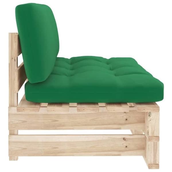 Maison Exclusive - Central soffa trädgårdspalett impregnerad furu