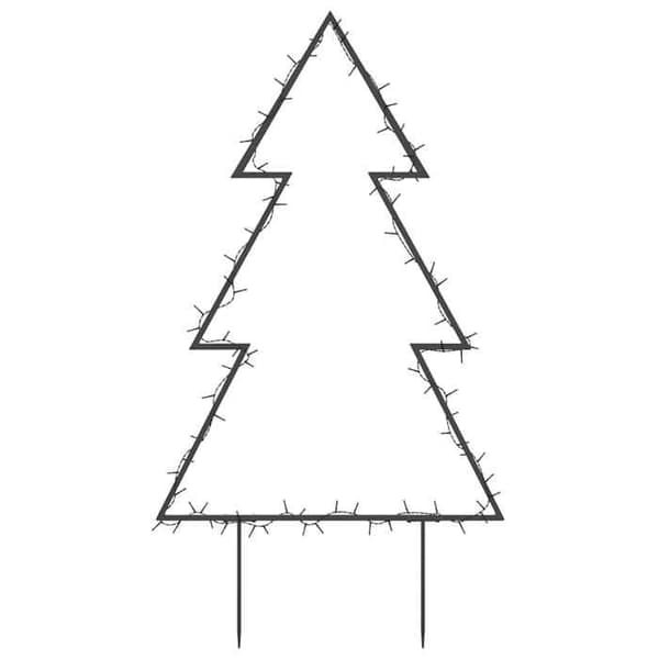 Maison Exclusive - Lysende juletræ dekoration med pinde 80 LED 60 cm