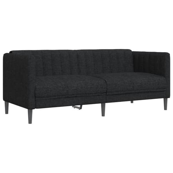 Maison Exclusive - 3-delars soffgrupp svart tyg
