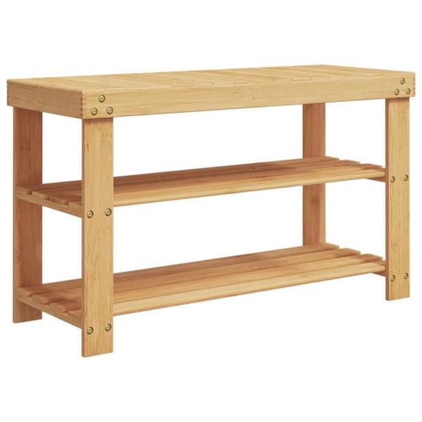 Maison Exclusive - Skohylde 3 niveauer 70x27,5x45 cm bambus