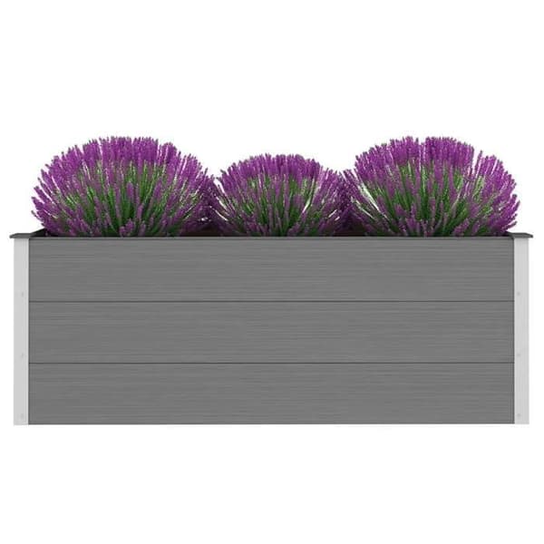 Maison Exclusive - Nostettu puutarhavuode WPC 150x50x54 cm Harmaa