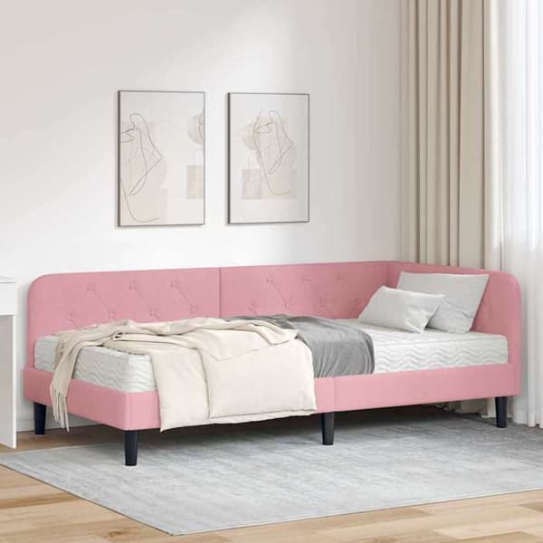 Maison Exclusive - Kulmasänky Rose 100 x 200 cm Sametti Ros