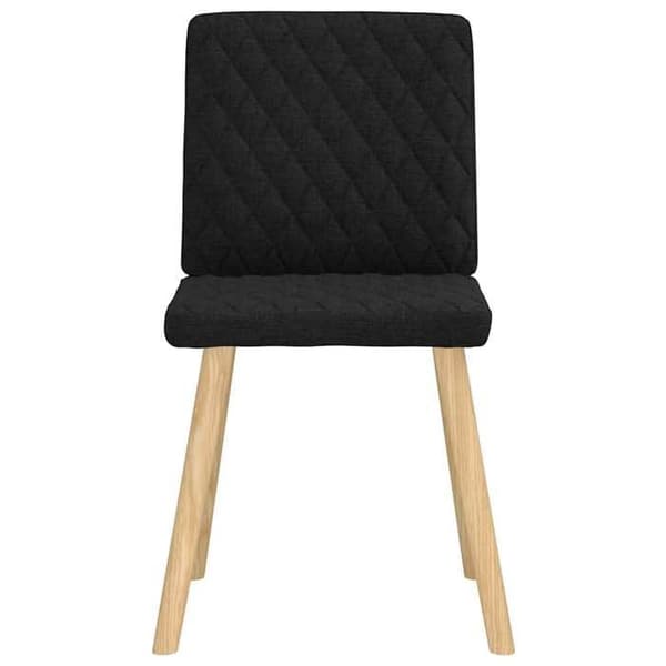 Maison Exclusive - Spisestole sæt af 4 sort stof Svart