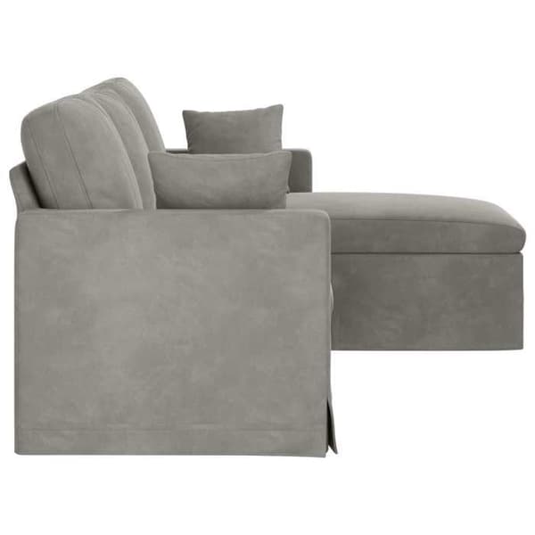 Maison Exclusive - Lys grå sofa 198 x 134 x 80 cm velour