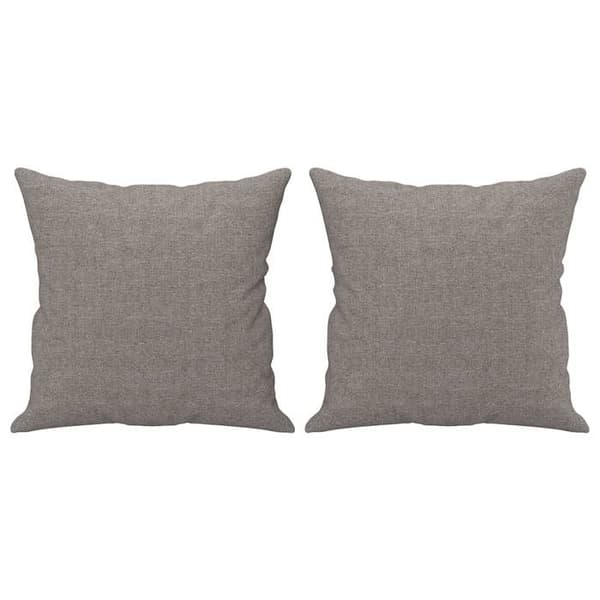Maison Exclusive - 2-delars soffgrupp med kuddar i taupe tyg Mol