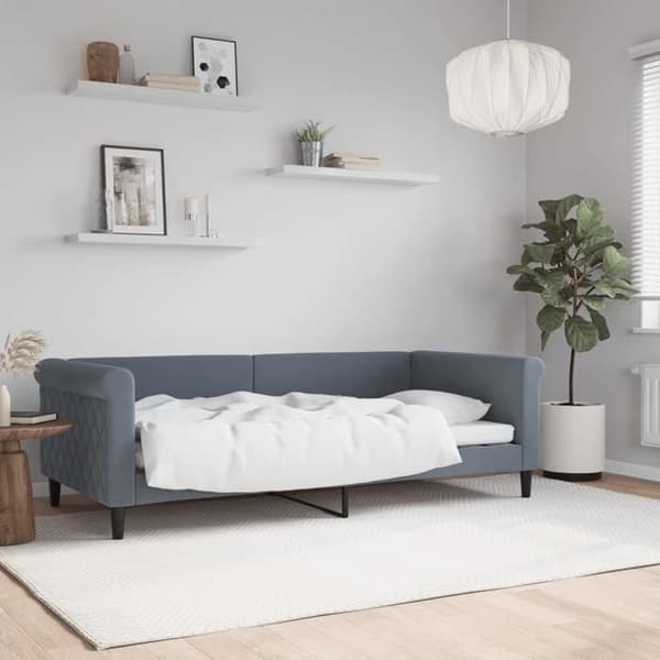 Maison Exclusive - Mørkegrå hvilestol 90x190 cm velour