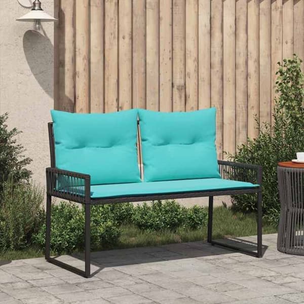 Maison Exclusive - Utomhusbänk 2-sits 4 delar 110 x 59 x 82 cm polyrotin