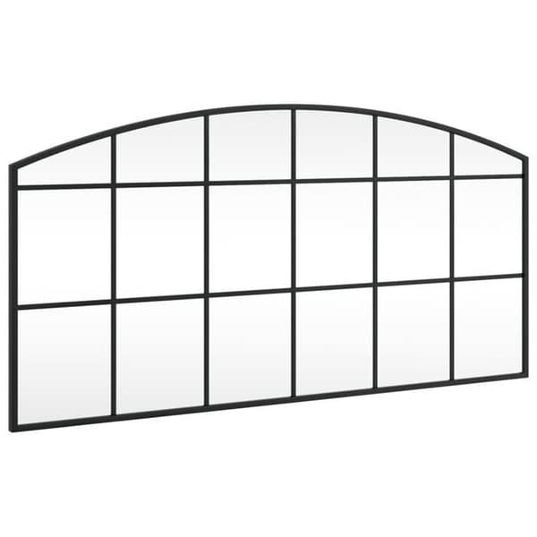 Maison Exclusive - Svart väggspegel 100x50 cm järnbåge