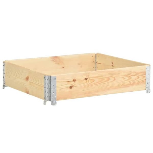 Maison Exclusive - Hævet plantekasse 100x100 cm Solid fyrretræ