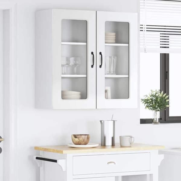 Maison Exclusive - Kalmar 2 stk. opvaskemaskine panel Hvid blank Vit