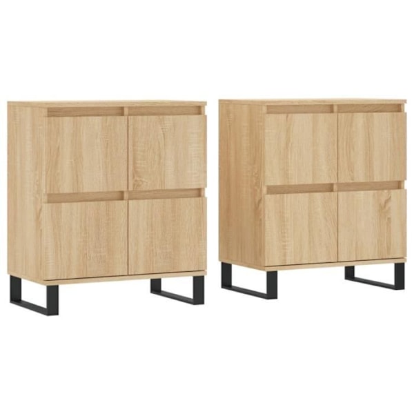 Sideboards - Konstruerat trä - Sonoma ek - 2 dörrar - 120x70x35 cm Brun