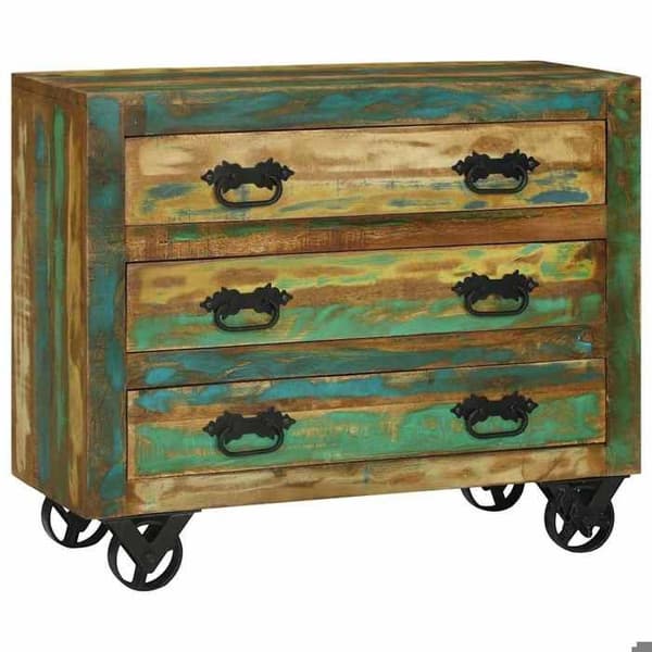 Maison Exclusive - Buffé med låda Brun 80 x 30 x 65 cm Återvunnet Trä Solid brun