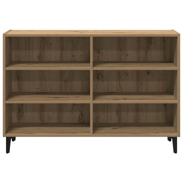 Maison Exclusive - Buffet i egetræ, håndlavet 103,5x35x70 cm i ingeniørtræ