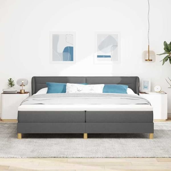 Maison Exclusive - Jousipatja tummanharmaa 200 x 200 cm kangas Mörkgrå