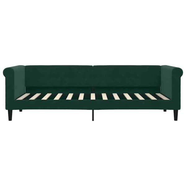 Maison Exclusive - Dagbädd med mörkgrön madrass 80x200 cm sammet Mörkgrön