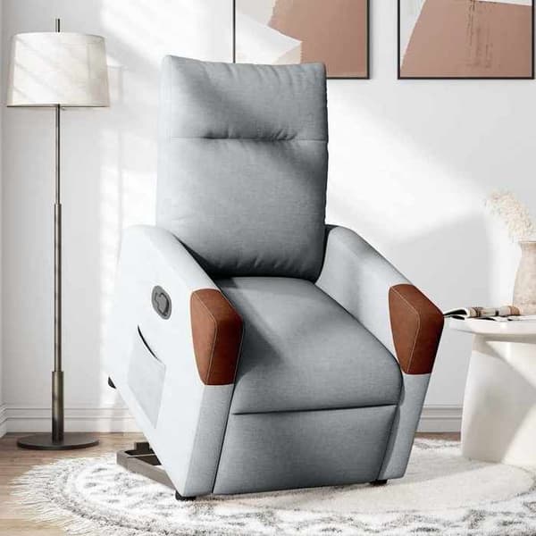 Maison Exclusive - Lätt grå recliner i tyg