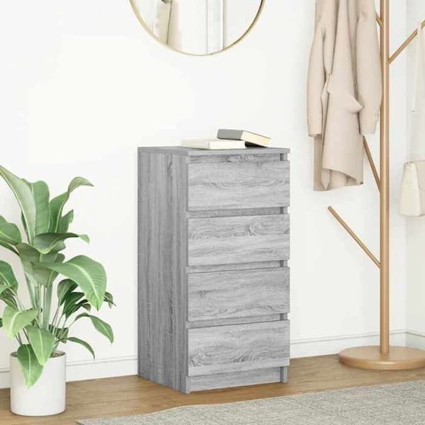 Maison Exclusive - Buffé Sonoma grå 37,5x35x76 cm ingenjörsträ