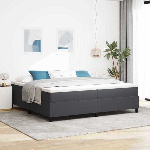 Maison Exclusive - Platform seng ramme Mørkegrå 200 x 200 cm