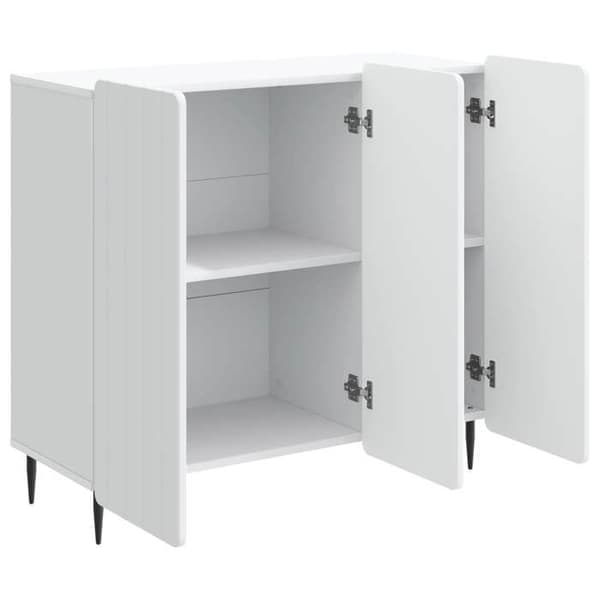 Maison Exclusive - Buffé Vit 89 x 34,5 x 82 cm Ingenjörsträ Vit