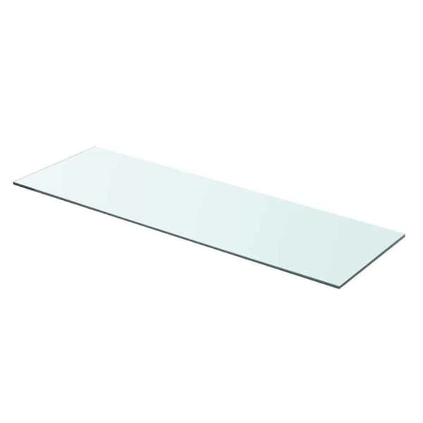 Maison Exclusive - Panel til hylde Klart glas 80 x 25 cm Transparent