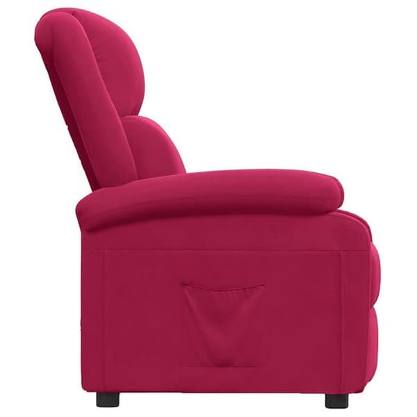 Maison Exclusive - Punainen viininpunainen samettinen nojatuoli