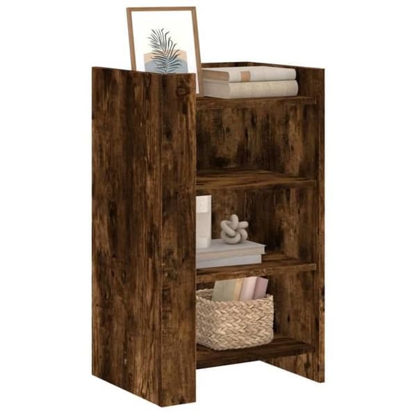 Maison Exclusive - Buffet i røgfyldt eg 45x35x75 cm ingeniørtræ