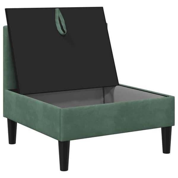 Maison Exclusive - Mellem sofa med opbevaring i havgrøn fløjl