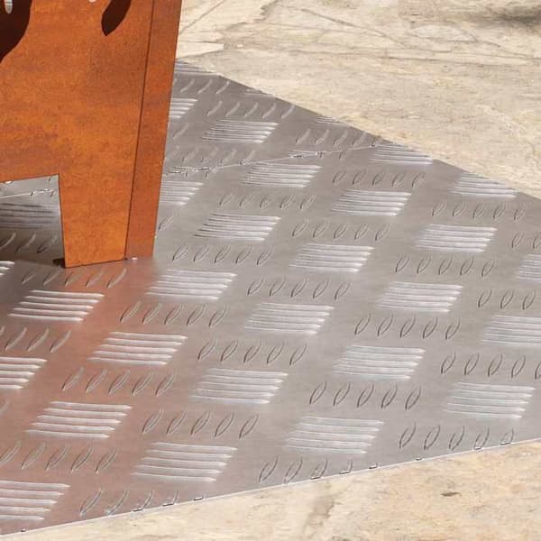 Maison Exclusive - Gåflade 2 stk 80 x 50 cm Sølv Aluminium Rektangulær Silver