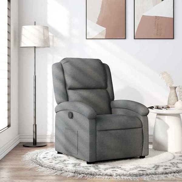 Maison Exclusive - Grå stof lænestol med vippefunktion